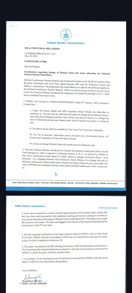 NPS_Discrimination (@teamraksha22685) on Twitter photo Day 8
<a href="/TheOfficialSBI/">State Bank of India</a>
<a href="/canarabank/">Canara Bank</a>
<a href="/bankofbaroda/">Bank of Baroda</a>
<a href="/UCOBankOfficial/">UCO Bank</a>
<a href="/centralbank_in/">Central Bank of India</a>
Allow your Employees to Select Pension Fund Manager & Assets Allocation under NPS in line with BOI, IOB,Indian Bank,UBI,BOM & PSB
<a href="/PFRDAOfficial/">PFRDA</a>
<a href="/ChiefIba/">IBA_Chief_Executive</a>
<a href="/nps_trust/">National Pension System Trust</a>
<a href="/DFS_India/">DFS</a>
#NPS_Discrimination Day 8
<a href="/TheOfficialSBI/">State Bank of India</a>
<a href="/canarabank/">Canara Bank</a>
<a href="/bankofbaroda/">Bank of Baroda</a>
<a href="/UCOBankOfficial/">UCO Bank</a>
<a href="/centralbank_in/">Central Bank of India</a>
Allow your Employees to Select Pension Fund Manager & Assets Allocation under NPS in line with BOI, IOB,Indian Bank,UBI,BOM & PSB
<a href="/PFRDAOfficial/">PFRDA</a>
<a href="/ChiefIba/">IBA_Chief_Executive</a>
<a href="/nps_trust/">National Pension System Trust</a>
<a href="/DFS_India/">DFS</a>
#NPS_Discrimination