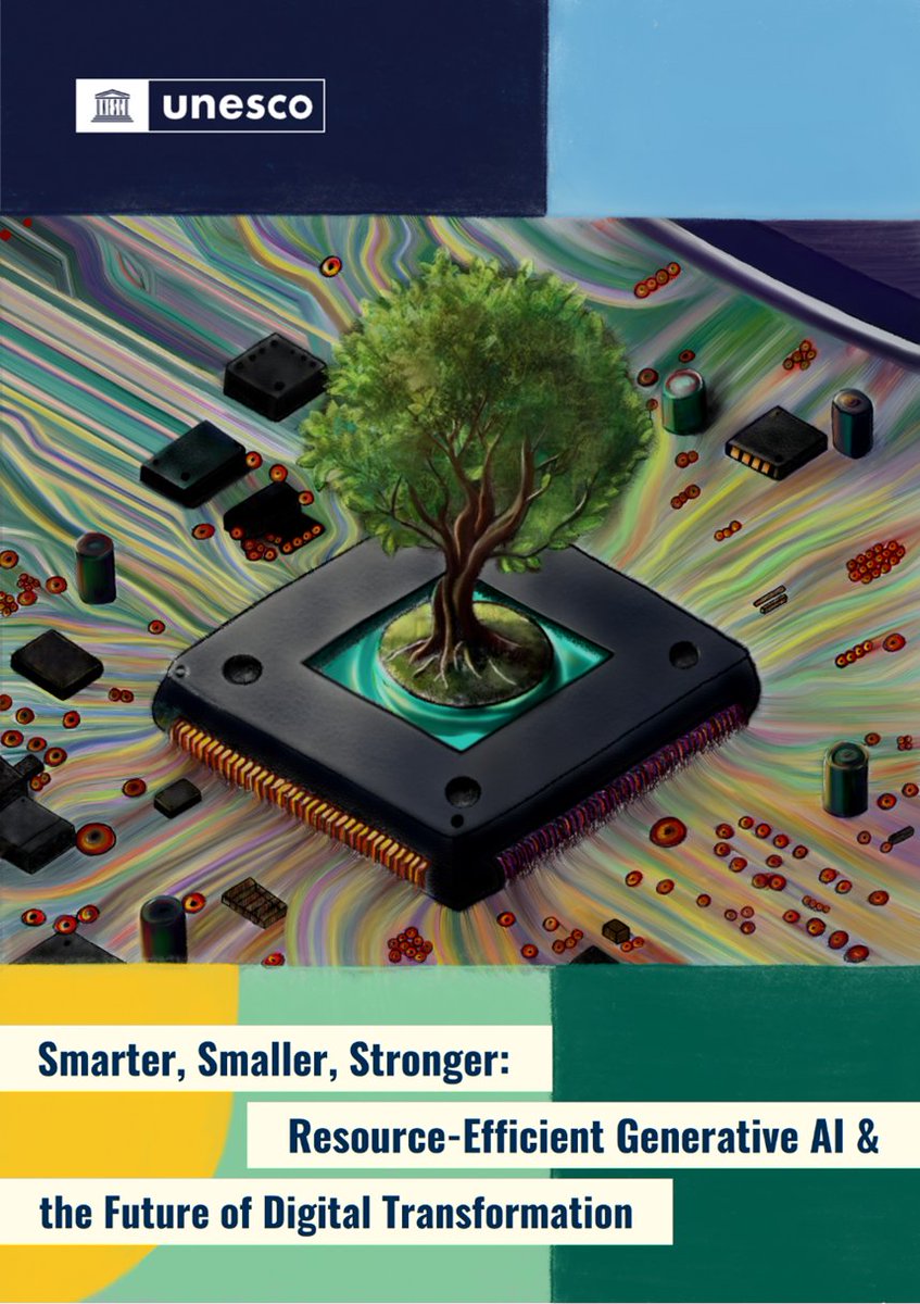 To ensure AI supports inclusive, equitable, &amp; sustainable digital development, we must make it more efficient, accessible, and purposeful.

Check out UNESCO's report calling for a shift from powerful to purposeful AI:  unesdoc.unesco.org/ark:/48223/pf0…
