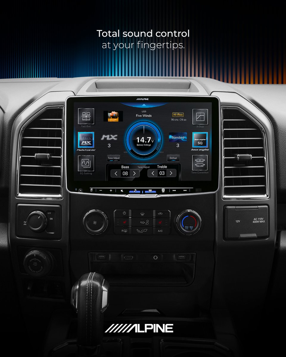 AlpineUSA's tweet photo. Your music, just how you want it.
The Alpine Halo display puts total sound control at your fingertips, allowing you to fine-tune your audio for a truly personalized listening experience.
#AlpineSound #AlpineHalo9 #AlpineHalo11 https://t.co/UxvyFC7iyQ