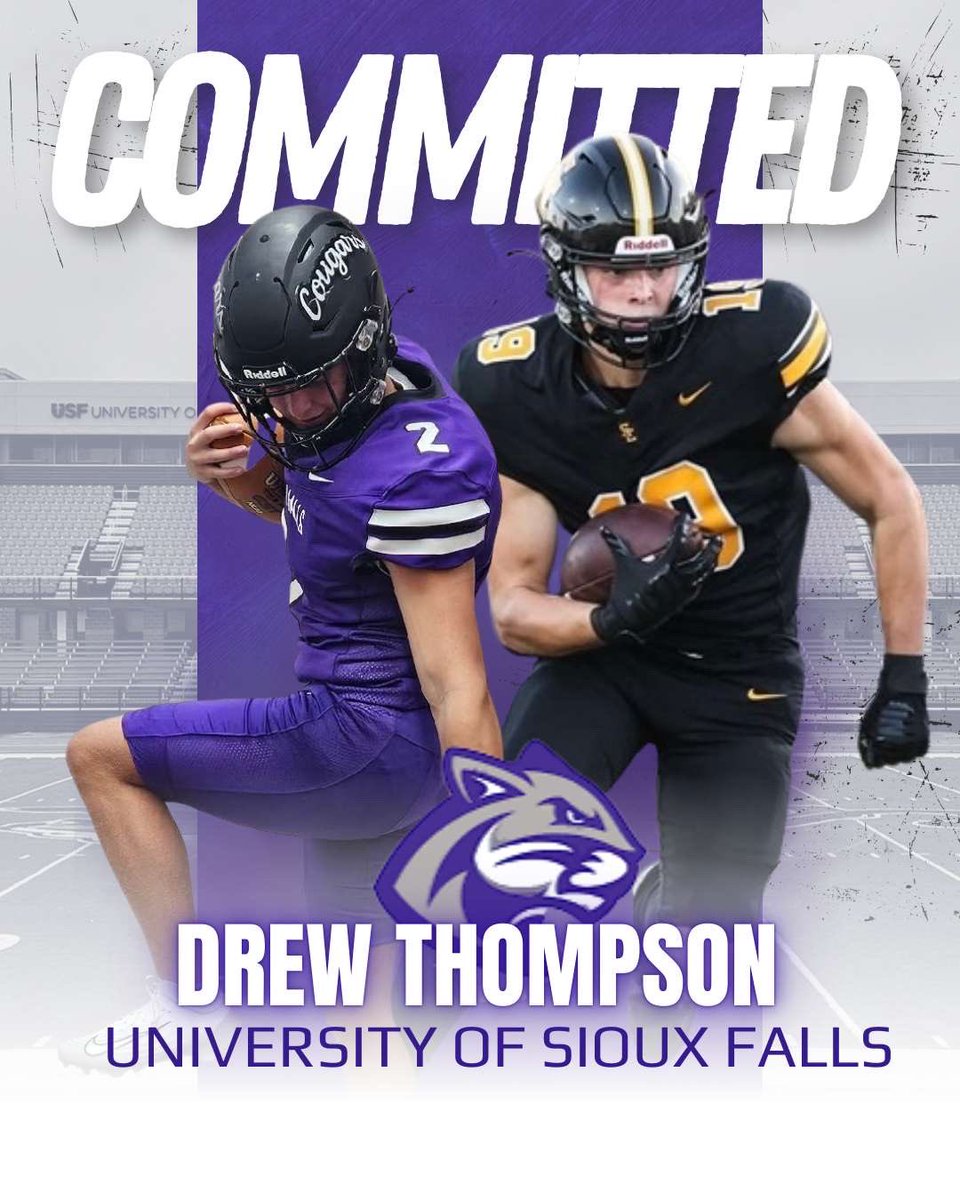 Drew Thompson (@drewthomps12) on Twitter photo After a lot of thought, prayer, and conversations with my family, I have decided to commit to play football at the University of Sioux Falls! Go Coo! <a href="/JimGlogowski/">Coach Glo</a> <a href="/CoachCapUSF/">Spencer Capitani</a> <a href="/CoachLueds/">Lucas Lueders</a> <a href="/sep_football/">SEP Football</a> After a lot of thought, prayer, and conversations with my family, I have decided to commit to play football at the University of Sioux Falls! Go Coo! <a href="/JimGlogowski/">Coach Glo</a> <a href="/CoachCapUSF/">Spencer Capitani</a> <a href="/CoachLueds/">Lucas Lueders</a> <a href="/sep_football/">SEP Football</a>
