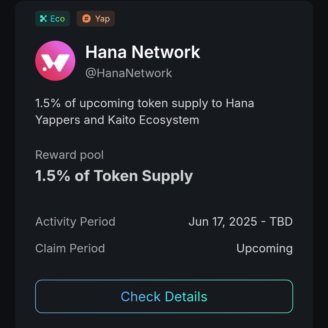 Curious about what <a href="/HanaNetwork/">Hana</a> has in store for yappers? 

A single reply and one post could make you eligible for something exciting 

Drop a comment below and  I’ll connect with you

 It’s that easy to support me and I’ll support you back! ghana