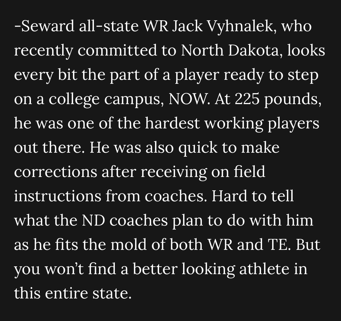 Thanks for the write up! <a href="/NENextt/">NENextt</a> I had a great time at camp and definitely learned a lot, thank you for coaching me up! <a href="/wideouts/">Keith Williams</a>