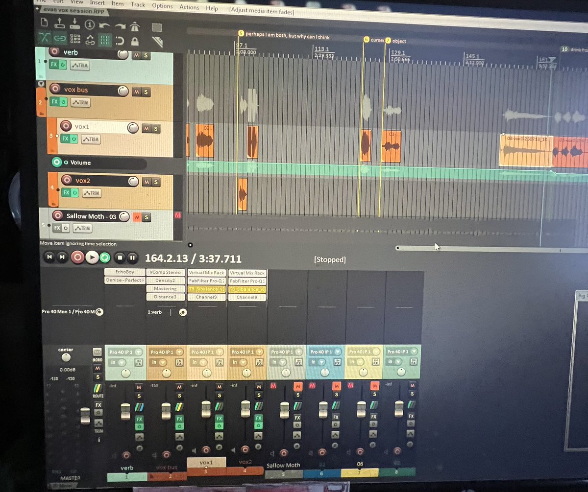 Met my friend Evan for the first time in person after knowing each other online a few years. Killer vocalist/lyricist of label mates Labyrinthine Heirs who’s lending some additional vocals for next year’s Sallow Moth album ‘Hydrophilous Brood’