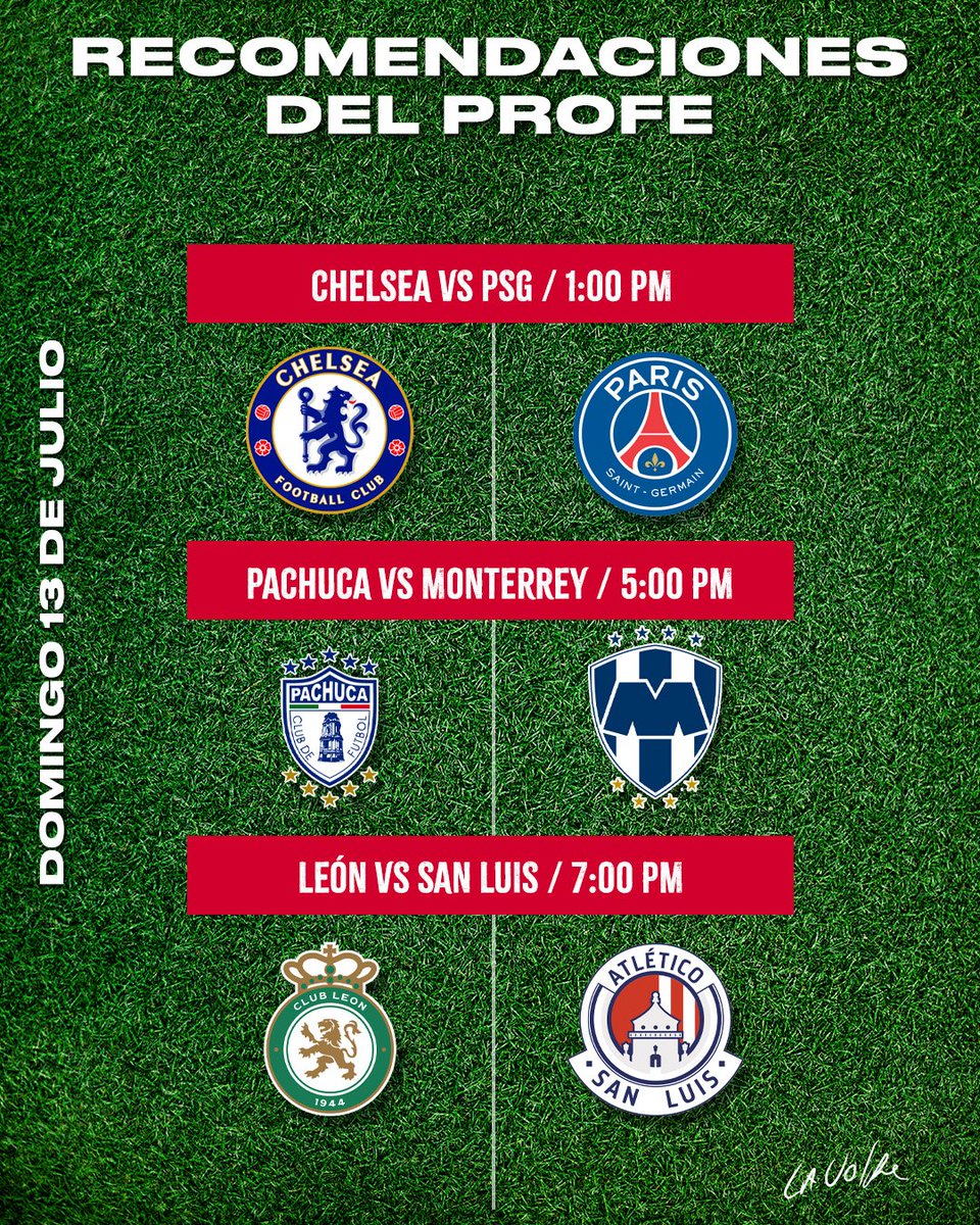 Un domingo con jornada 1 de Liga MX y la final entre PSG y Chelsea.
¿Los de Luis Enrique ganarán esta edición del nuevo Mundial de Clubes?
