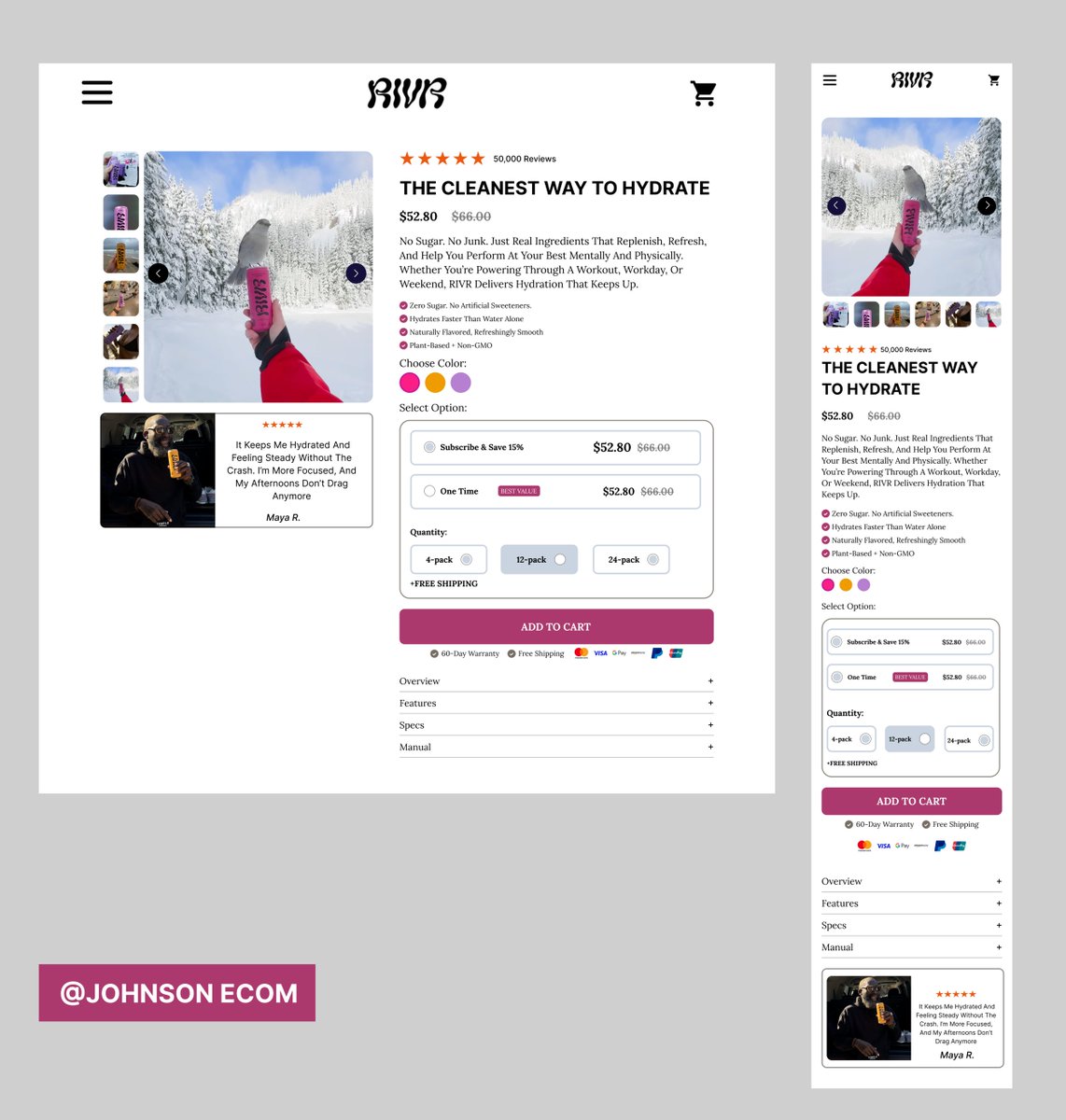 JPaages's tweet image. Just wrapped a fresh PDP design in Figma  focused on clarity, conversion, and mobile flow.
Built for performance, not just pretty. DM to make deal let start today and see the improvement in your sale #Figma #LandingPage #MobileDesign #ecommerce #agenciadeviajes #webdesign