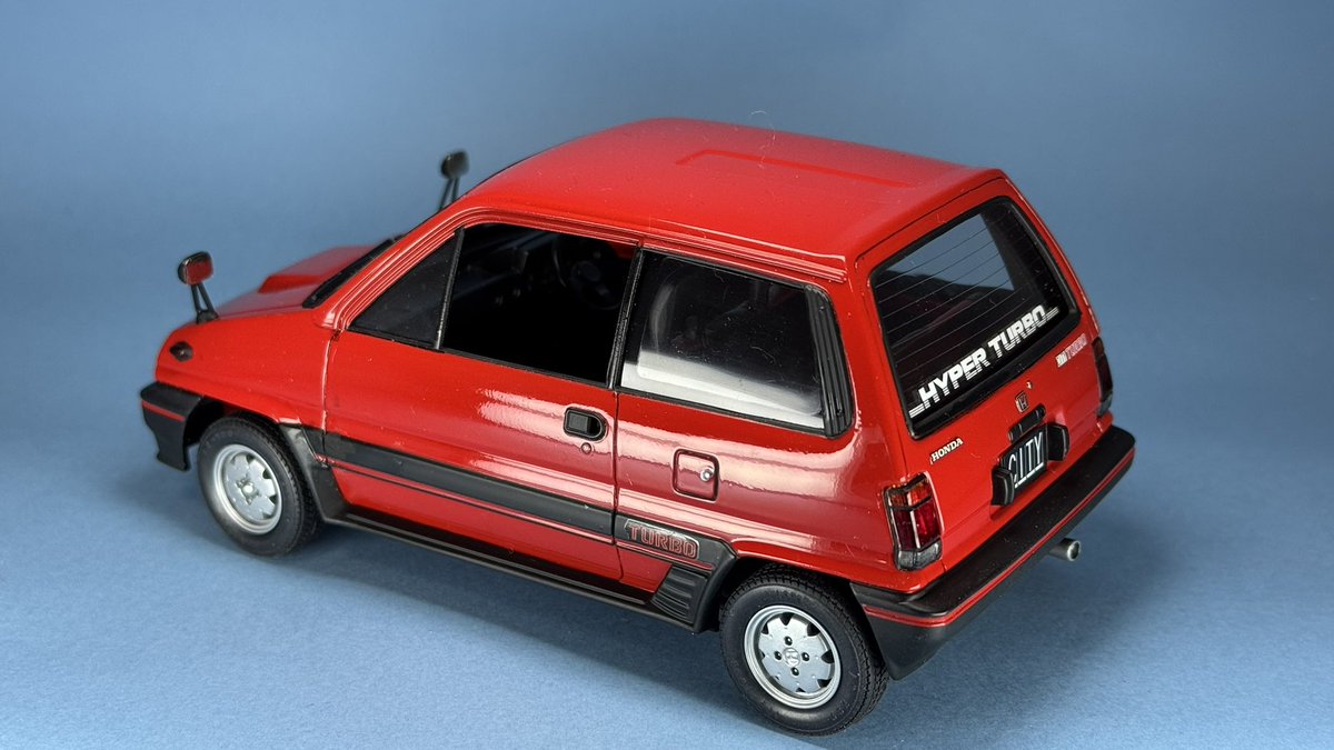 chan12u's tweet image. タミヤ 1/24 Hondaシティターボ
完成しました。やっぱりシティといえば赤ですね。プラモデル#スケール
モデル #plamodel #scalemodel #カーモデル
#carmodel #タミヤ #tamiya #ホンダ #honda