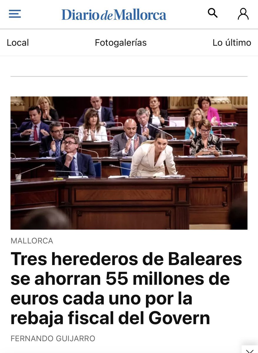 Ara ja saps que si t’estalvies 500€ d’impost de successions no ets un afortunat. Ets un pringat, víctima de les polítiques per afavorir els rics de Prohens i cia.