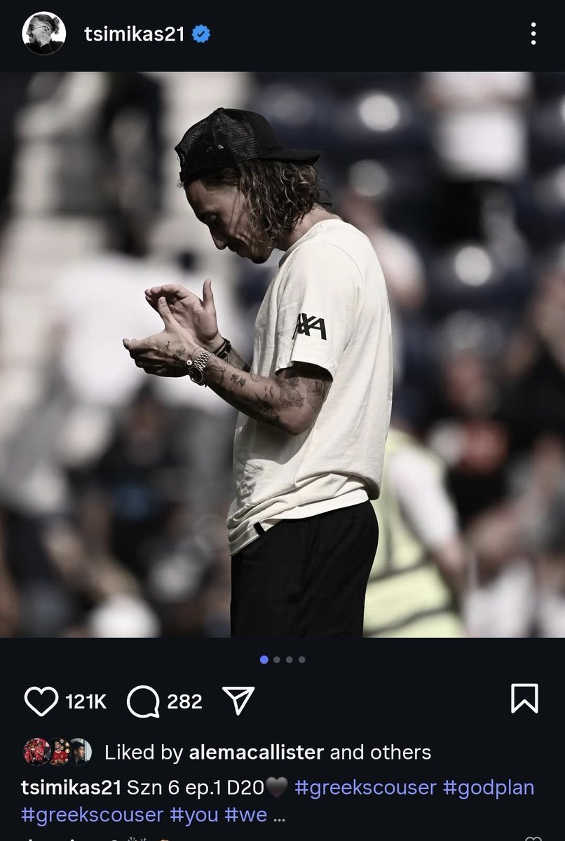 Kostas Tsimikas via Instagram:

"Temporada 6. Episódio 1."