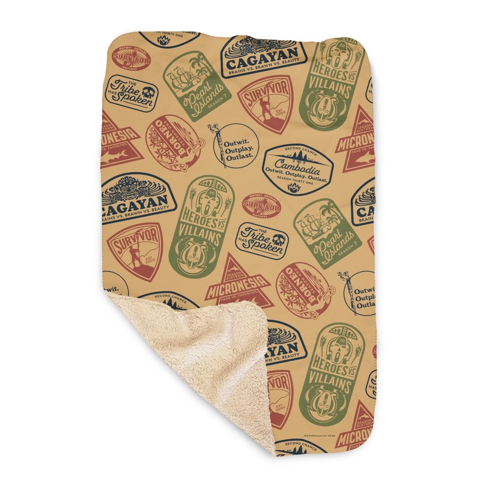 I just received a Survivor Seasons Pattern Sherpa Blanket | 37 in x 57 in via Throne. Thank you! throne.com/jessplayin #Wishlist #Throne