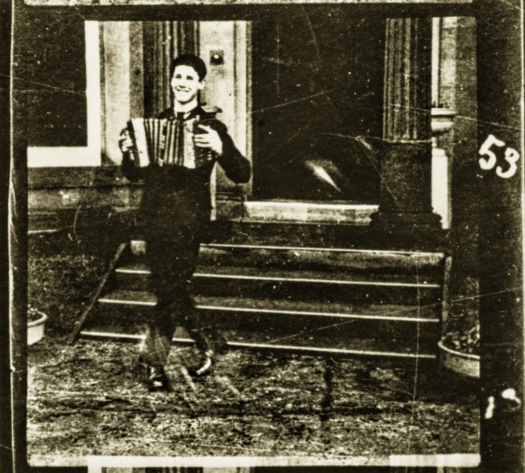 RealPreCinema's tweet photo. No evidence led to any suspects, and both cases remain unsolved. Adolphe had been a witness in the 1891 case of Edison versus #AMBC and gave witness to his father's work opposing Edison's claim of being the inventor of Cinematography. The court ruled in Edison's favour. Adolphe seen here in a frame of The Accordion Player, 1888.