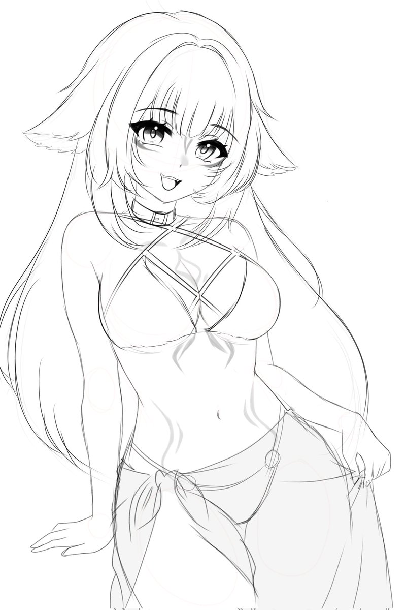sonxvvi's tweet image. #sketch drop ✏️🏖️
Just a lil WIP I’m working on~

#WIP #digitalart #ShylilyArt