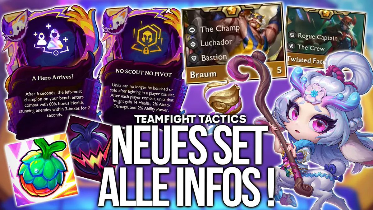 Parallel zur TFT WM durfte ich auch noch das neue Set vorab anspielen. Es heißt "K.O. Coliseum", ist komplett im Anime Stil und macht brutal Laune!

Das Video mit allen Infos zum Set und Gameplay aus 10 Runden gibt es hier: youtu.be/_5C0nr3hVNI
