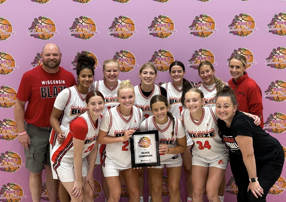 Paige Pommerich (@paige_pommerich) on Twitter photo Very grateful to have an amazing team to be able to win the <a href="/TFNsRun4Roses/">TFN's Run 4 Roses</a> silver bracket! Next stop Chicago for the Nike Toc Tournament🏙️ <a href="/LisaMVanWyk/">Lisa Van Wyk</a> <a href="/WisconsinBlaze/">Wisconsin Blaze Girls Basketball</a> Very grateful to have an amazing team to be able to win the <a href="/TFNsRun4Roses/">TFN's Run 4 Roses</a> silver bracket! Next stop Chicago for the Nike Toc Tournament🏙️ <a href="/LisaMVanWyk/">Lisa Van Wyk</a> <a href="/WisconsinBlaze/">Wisconsin Blaze Girls Basketball</a>