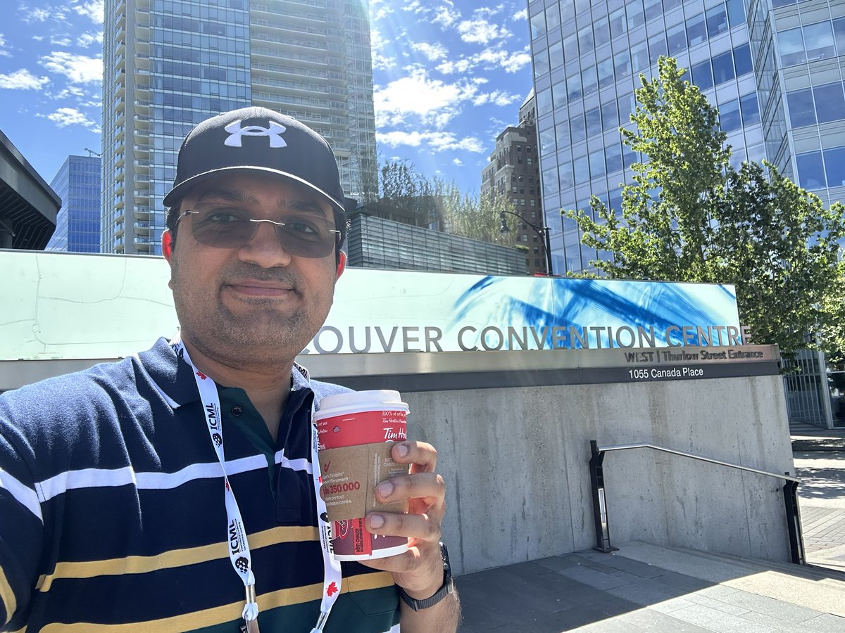deepakns's tweet image. At beautiful Vancouver this week for @icmlconf
Started off with a double double after 14 years (last had it in Toronto in 2011)