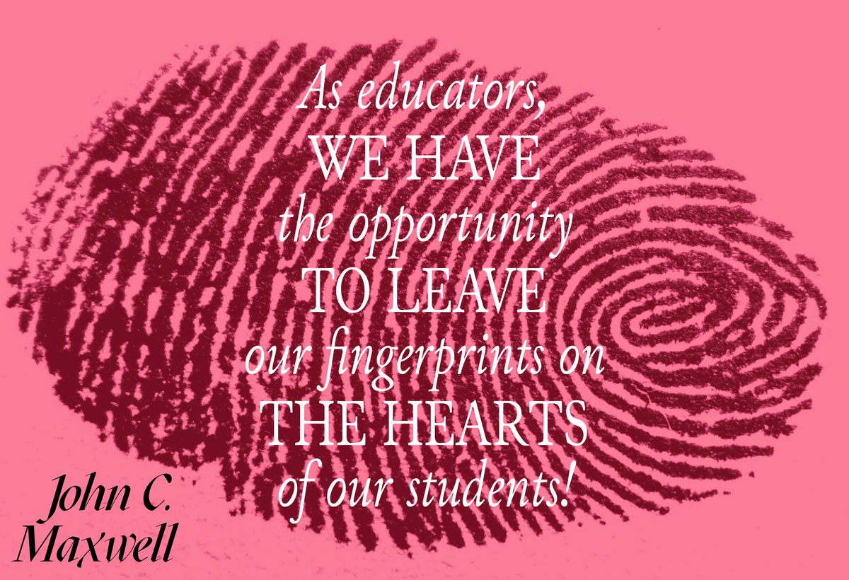 jfloyd25's tweet image. “As EDUCATORS, we have the opportunity to leave our fingerprints on the hearts of our students." ~John C. Maxwell @GBurgSwedes
@TheJohnCMaxwell
#United25 #principalsUnited
@NAESP
@NASSP