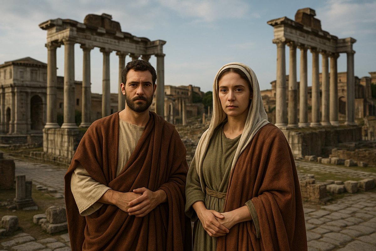 Claudia and Pudens

Long before popes and cathedrals. Before Rome claimed supremacy over the Church. A British woman and her Roman husband helped lay the foundations of the faith. Not in Canterbury or York, but in the very streets of pagan Rome.

In 2 Timothy 4:21, Saint Paul