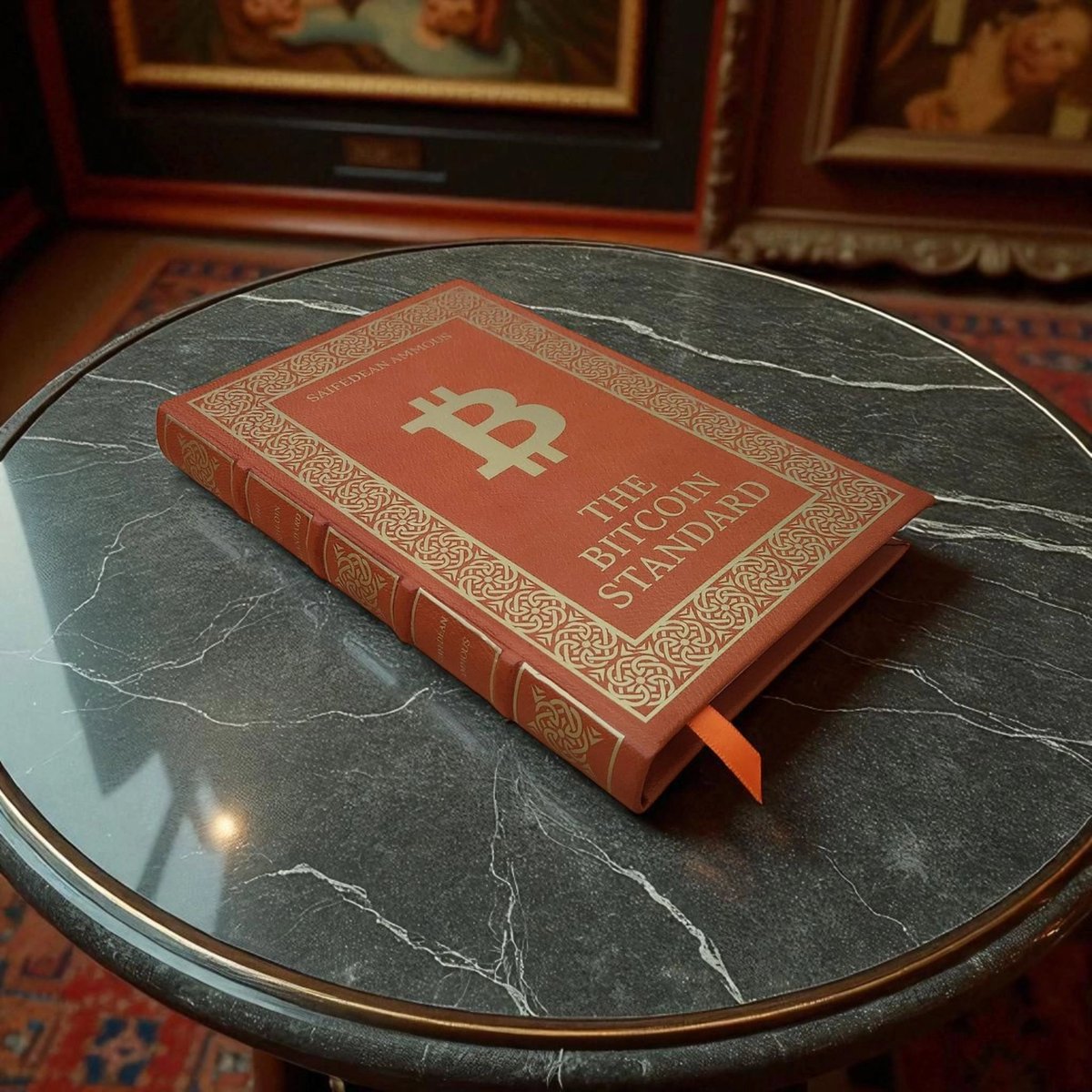 TheLeatherMint's tweet image. The Bitcoin standard - Leatherbound edition by Leathermint