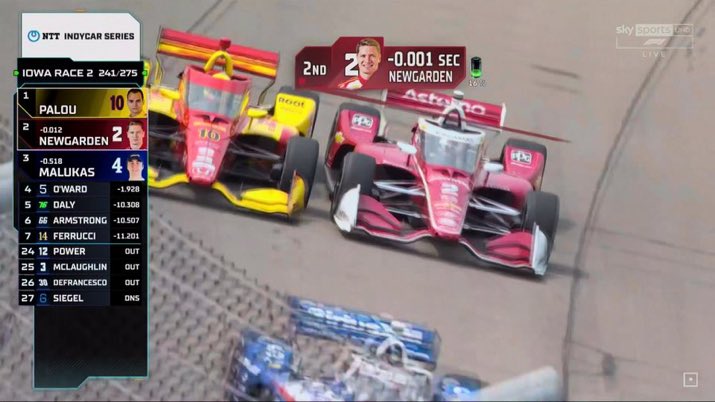Slipstreamclips's tweet image. Oh this was SO close for the lead, Newgarden takes it! 💪 

#INDYCAR