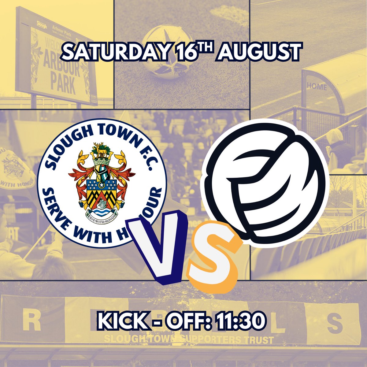 WhyCallum (@whycallum_) on Twitter photo Saturday the 16th of August..
Slough vs Hemel Hempstead isn’t the only match that day.
<a href="/sloughtownfc/">Slough Town FC</a> fans vs <a href="/FootballManager/">Football Manager</a> creators raising money for <a href="/MindCharity/">Mind</a>.
Player announcements to come throughout the week… be excited. Saturday the 16th of August..
Slough vs Hemel Hempstead isn’t the only match that day.
<a href="/sloughtownfc/">Slough Town FC</a> fans vs <a href="/FootballManager/">Football Manager</a> creators raising money for <a href="/MindCharity/">Mind</a>.
Player announcements to come throughout the week… be excited.