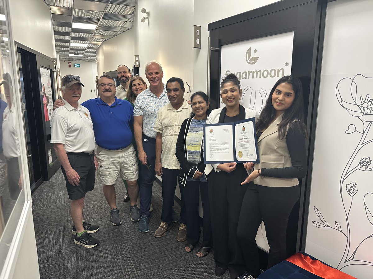 I had a great time attending the Grand Opening of Sugarmoon Salon at 285 Taunton Rd. E, Suite #10, on July 3rd! It's fantastic to welcome a new business to Oshawa that believes in empowering clients. Congratulations, Sugarmoon, and welcome to our city!
#Oshawa #SupportLocal