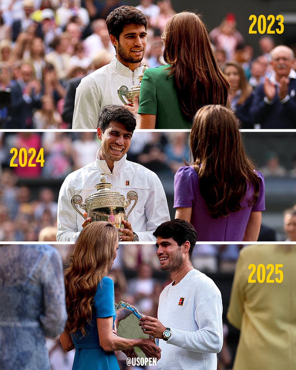 usopen's tweet image. Distinto, pero igual de especial: La Princesa entregando el trofeo 🥹