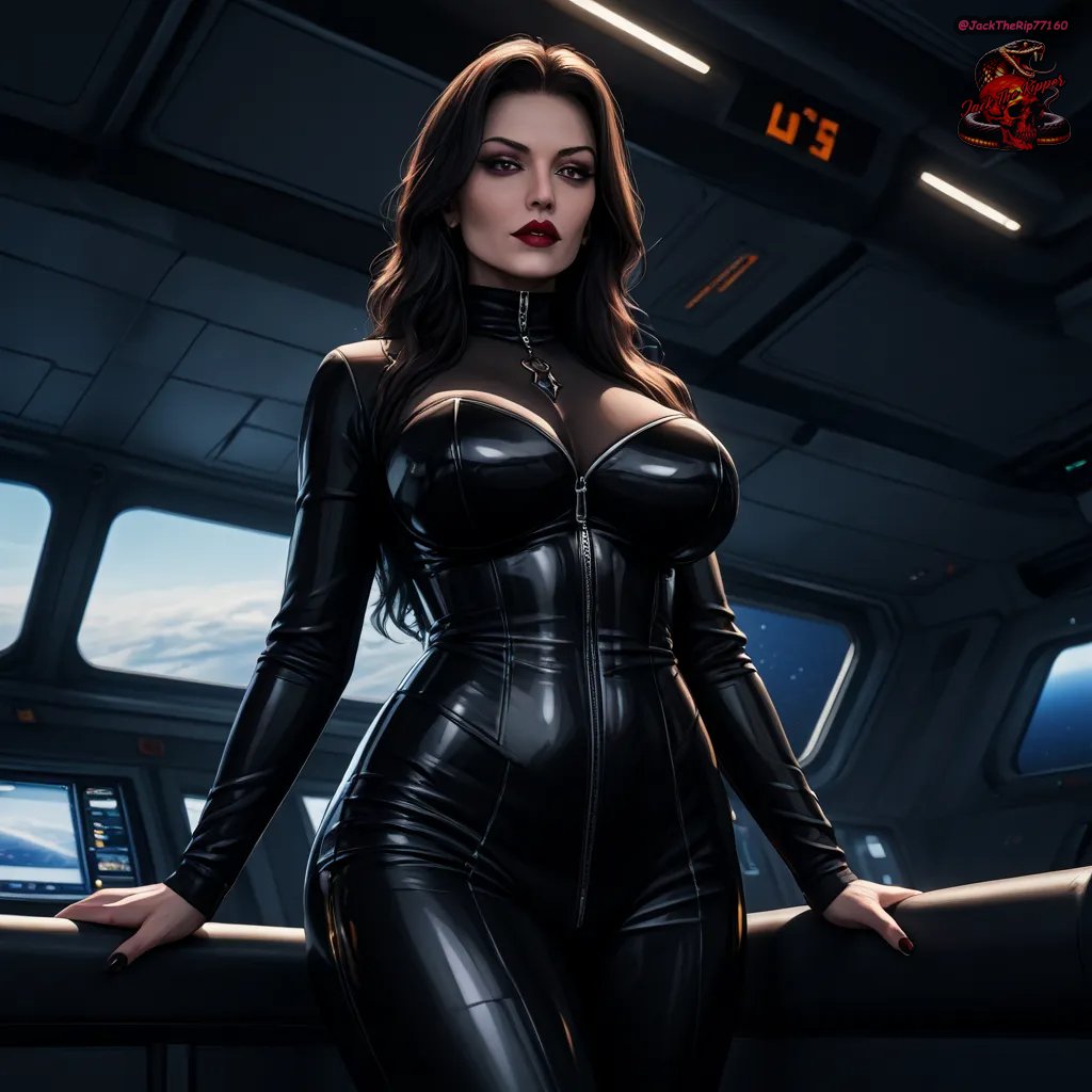 "🗣 Apparently, she claims to have gone into space, travelling. She'll be back in a few days."

Impressive, I knew she had resources but I didn't imagine there were so many 😍😍😍😍

#SkinTightSundayAI by <a href="/soulforged77/">Soulforged77</a> and <a href="/Jennyyjennyy_05/">Jenny 🔞</a>