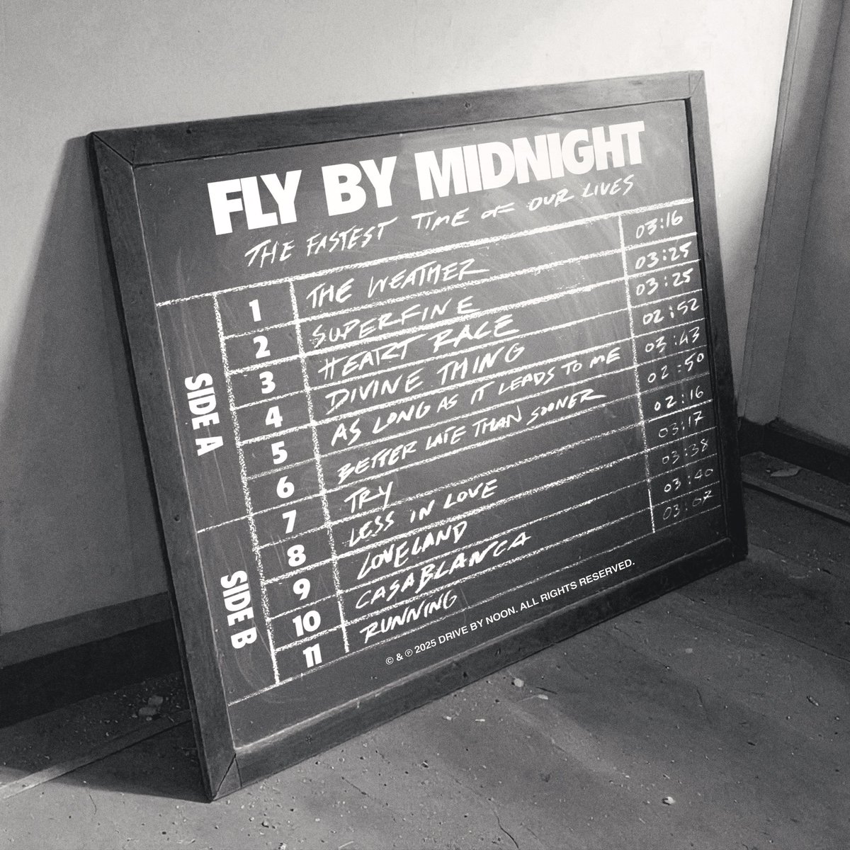 flybymidnight's tweet image. ๐๐ก๐ ๐
๐๐ฌ๐ญ๐๐ฌ๐ญ ๐๐ข๐ฆ๐ ๐๐ ๐๐ฎ๐ซ ๐๐ข๐ฏ๐๐ฌ our new studio album is yours. 11 songs to ride with you wherever you go. crossing the finish line has never felt so good & now the celebration begins. see you on tour ๐๐