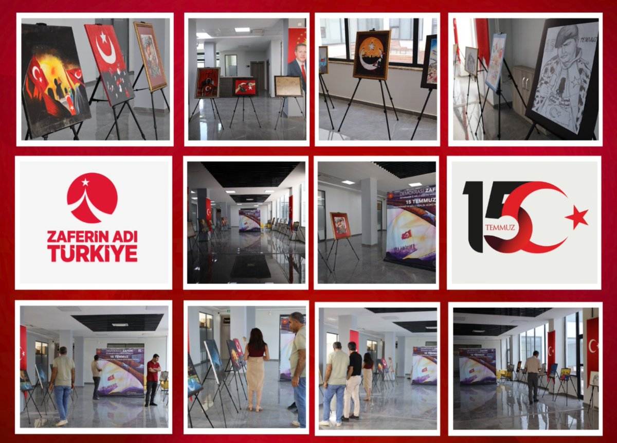 🇹🇷 ZAFERİN ADI TÜRKİYE 🇹🇷

15 Temmuz Demokrasi ve Millî Birlik Günü etkinlikleri kapsamında öğrencilerimizin hazırladığı birbirinden anlamlı 15 Temmuz konulu resimler, İl Millî Eğitim Müdürlüğümüz'de sergileniyor.

<a href="/tcmeb/">Millî Eğitim Bakanlığı</a> <a href="/Yusuf__Tekin/">Yusuf Tekin</a>
<a href="/vali_zorluoglu/">Murat Zorluoğlu</a> <a href="/Murat4Kucukali/">Murat Küçükali</a>