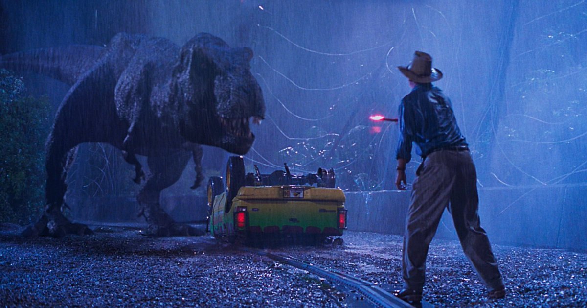 primemovies's tweet image. Jurassic Park (1993), dir. by Steven Spielberg. A turning point in visual effects and blockbuster filmmaking.