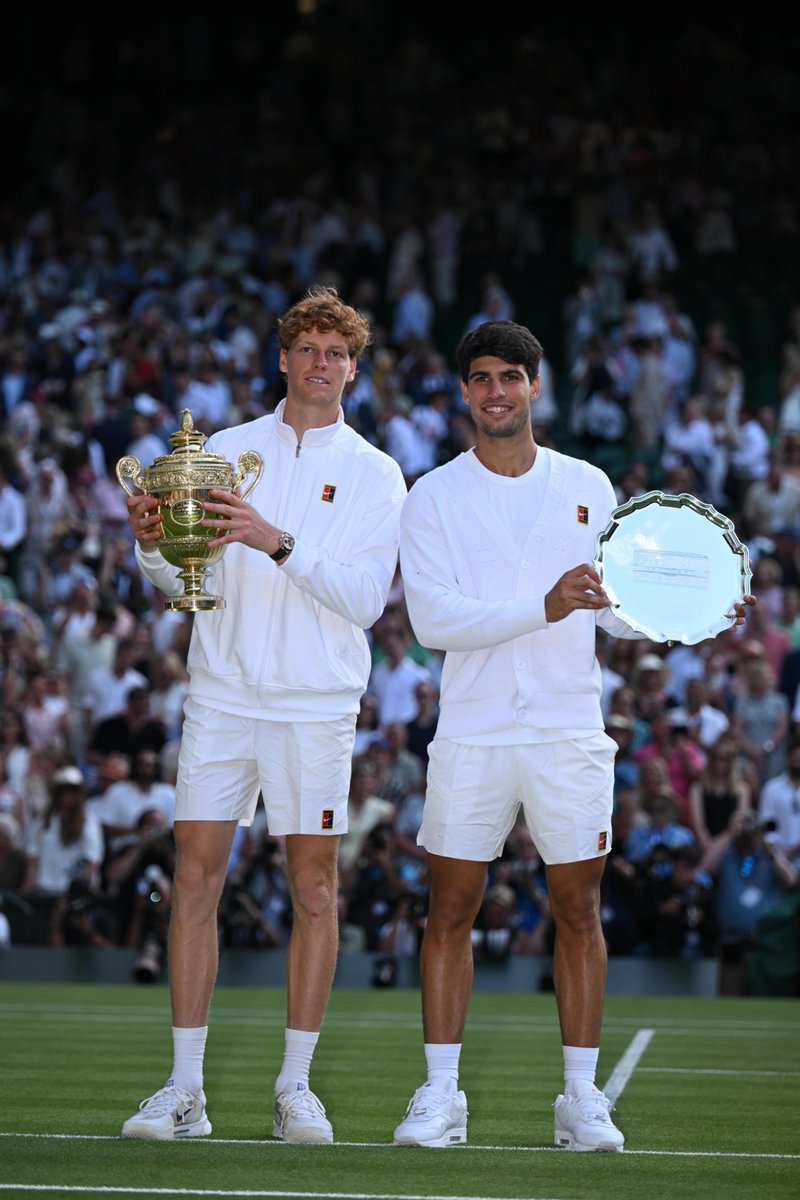 Thank you for a brilliant final, Jannik and Carlos 👏

#Wimbledon