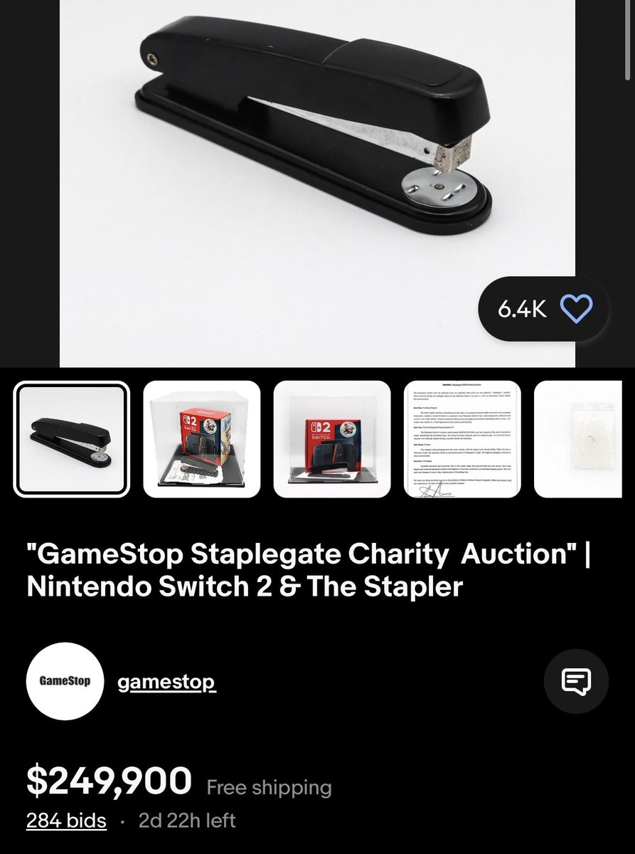 GMEethereum's tweet image. $249k for a stapler?
Yeah, nobody understands how powerful $GME is when it memes.. its the original memetrade..
Much higher for $GME ETH the memecoin 🚀