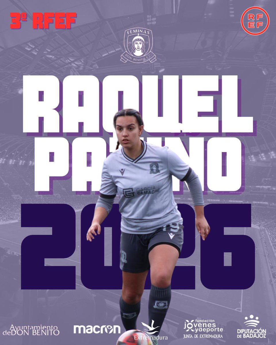 Raquel, central segura y contundente que guardará nuestro área ante las rivales , tendrá ayuda que irse conociendo poco a poco. Vamos a por otra temporada con objetivo!!!!!
#feminasdonbenito #unsolocamino