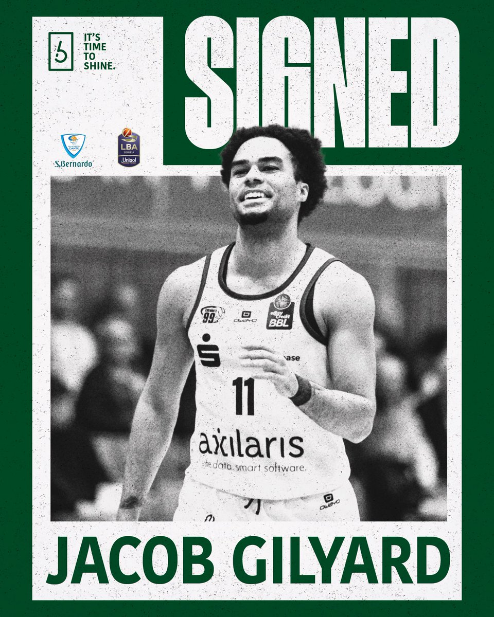 𝑩𝒂𝒄𝒌 𝒊𝒏 𝒔𝒕𝒚𝒍𝒆. ✨

<a href="/PallCantu/">Pallacanestro Cantù</a> signs <a href="/G1LYARD/">Jacob Gilyard</a> to make noise on their way back to Serie A. 📣