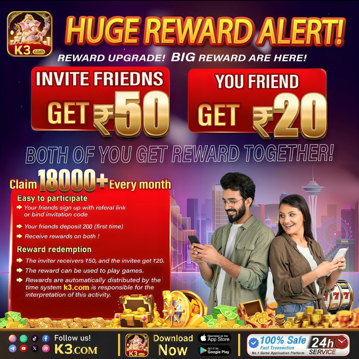 k3__com's tweet photo. 👑 💟 https://t.co/E1FVzhxht1 💟 👑
Daily 🅰️🅰️🅰️🅰️ Gift Code 
🪙✅ Code: 7300

🌹 Daily Deposit ₹1000➕
✅ Code : 730❤️₹1️⃣7️⃣

👑 Daily Deposit ₹3000➕
✅ Code : 731 ❤️₹2️⃣7️⃣

💸 Daily Deposit ₹5000➕
✅ Code : 732 ❤️₹3️⃣7️⃣

🌹 Daily Deposit ₹10,000➕
✅ Code : 733 ❤️₹1️⃣7️⃣7️⃣ https://t.co/rQGfH434Kd