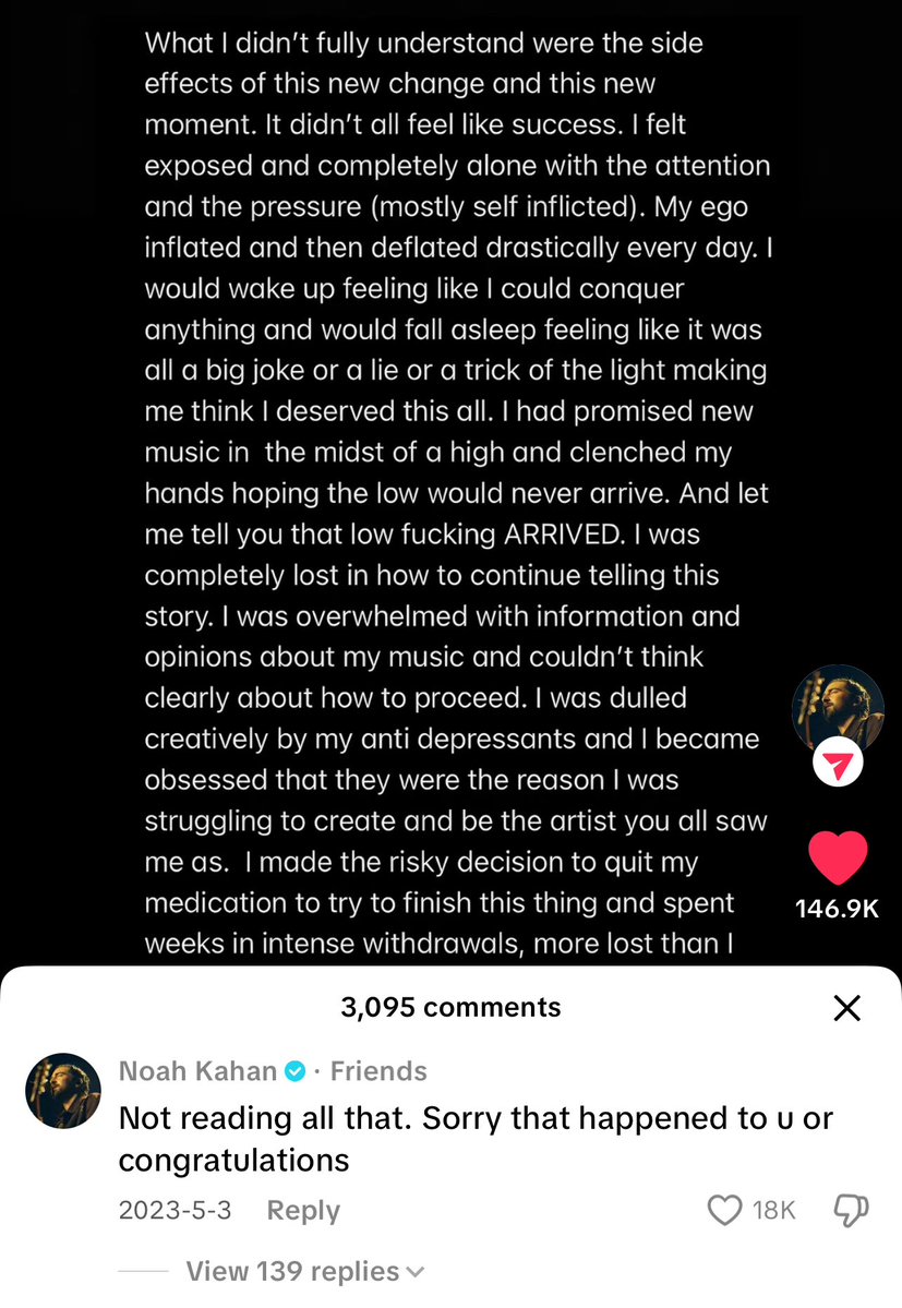 Noah saying this under his own paragraph talking about his mental health 😭😭😭😭