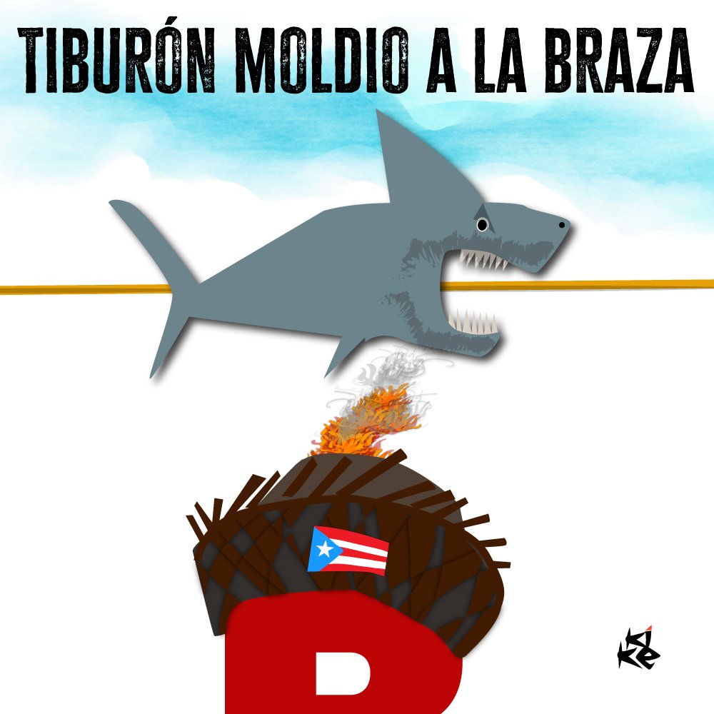 Tiburón moldio a la braza
