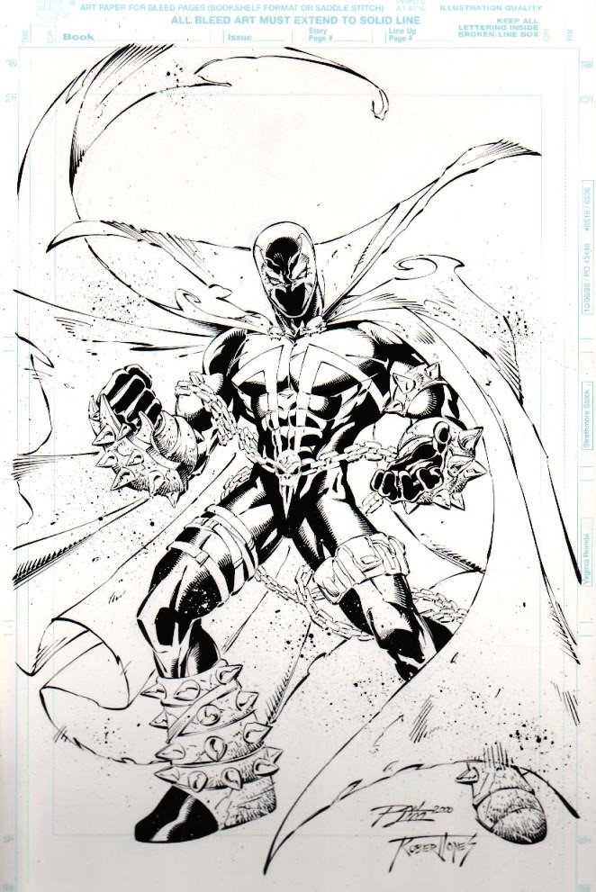 Spawn sketch (2000). Art by Ron Lim
#Spawn