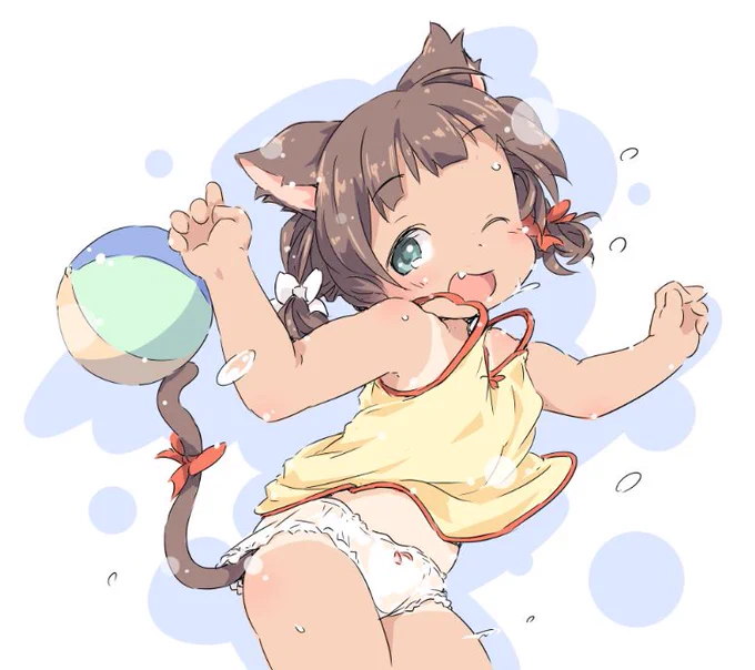 アズレン睦月とたま遊び(๑˙˙๑)