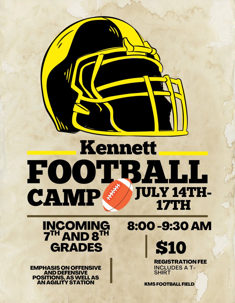 If u haven’t got equipment yet get there at 7:30 tomorrow morning!! 🖤💛🏈