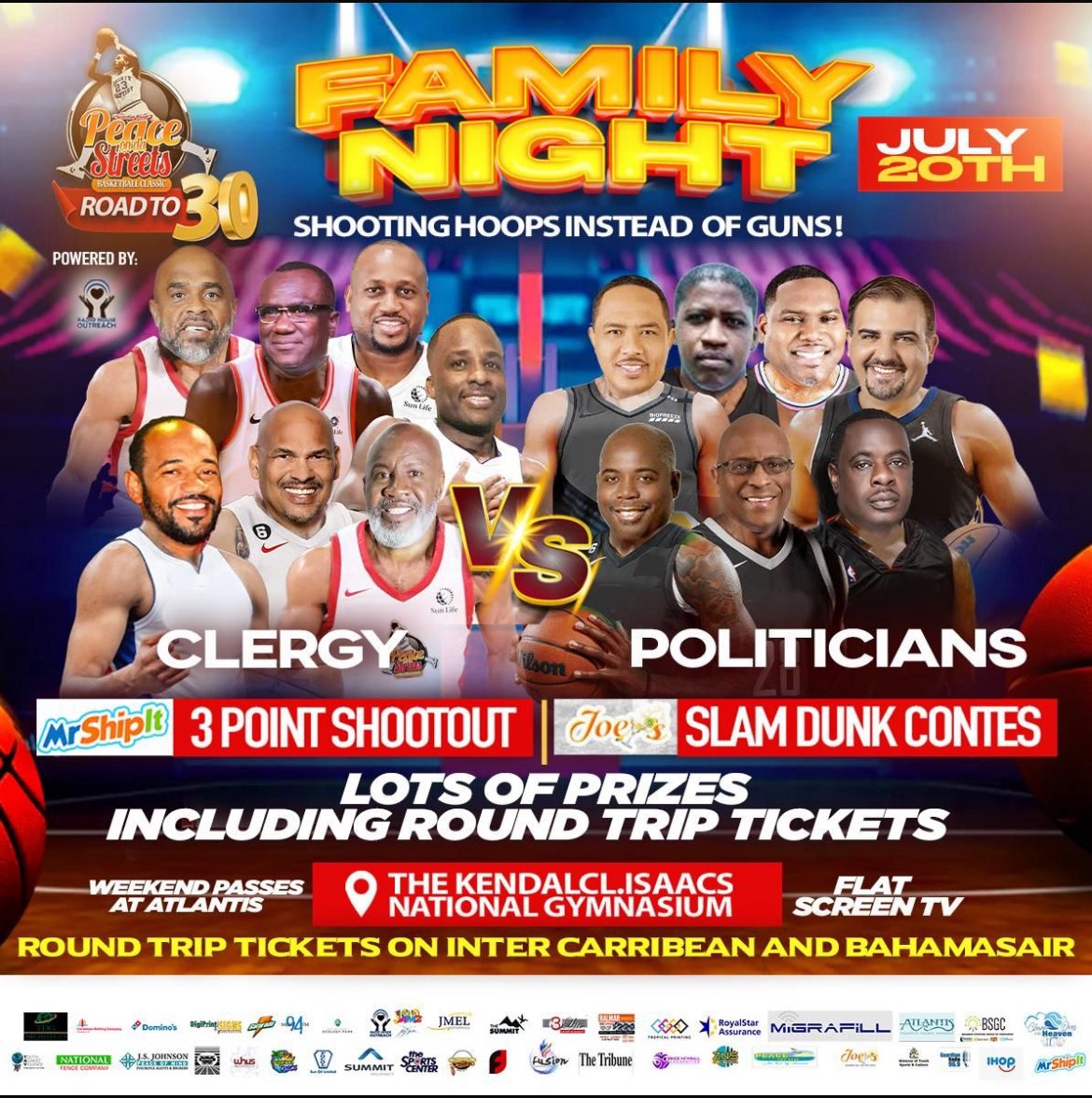 Now in its 30th year, the annual @PeaceondaStreet #PeaceondaStreets Basketball Classic kicks off Monday, culminating in Family Night on July 20, w/ the Clergy vs Politicians game and more. Organizer Pastor Carlos Reid and MP Leonardo Lightbourne tell #MorningBlend what to expect.