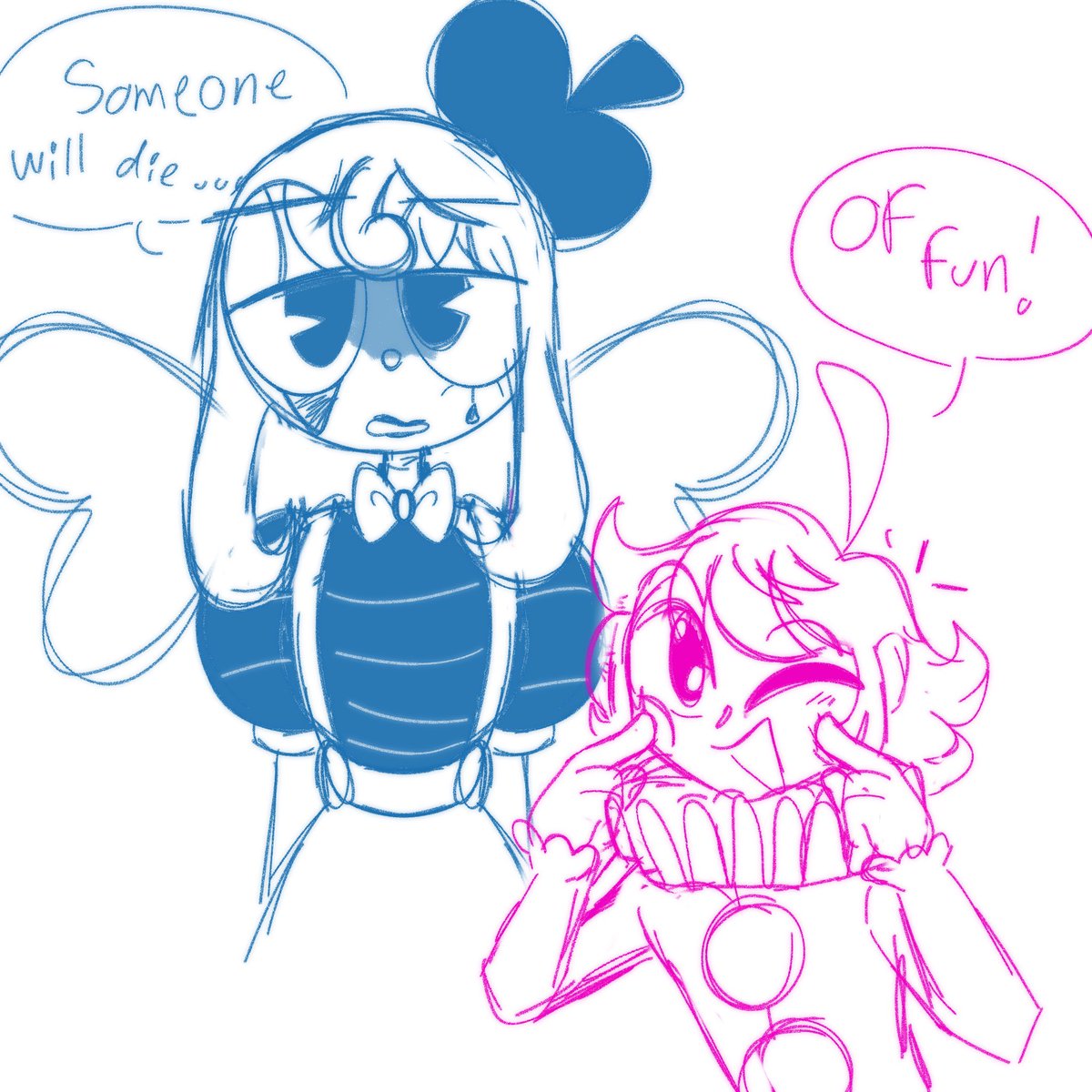 I HEART THEM THIS IS SOOO CUTE I JUST HAVE TO DRAW THEM
SMTH RLLY QUICK BUT AWWWWW THEY'RE FUNNY 

TYSM BB 😭😭🫶🫶🫶🧡🧡🧡💥⁉️💥⁉️
