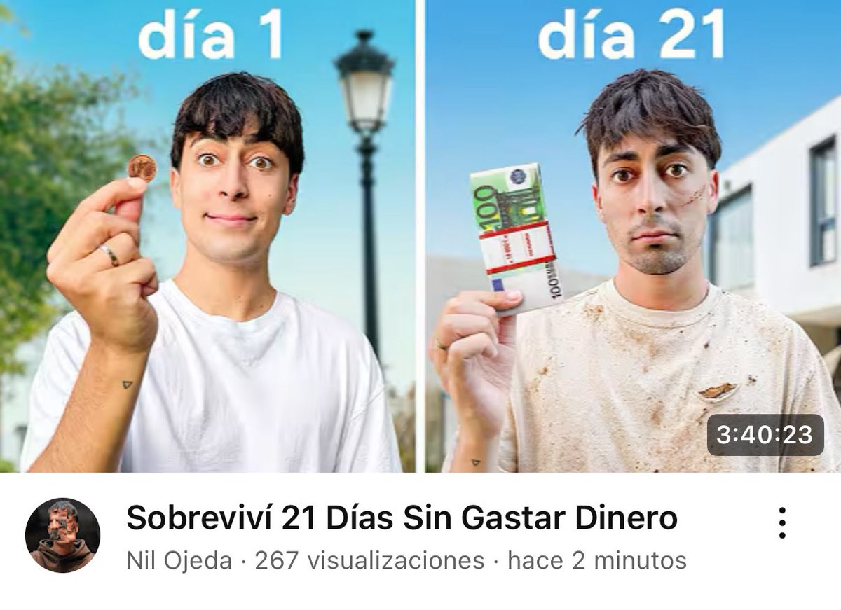 nilojeda's tweet image. ya está subido &quot;21 días sin gastar dinero&quot; (la película) un resumen en un solo video de la primera serie con la que empezó todo, disfruten y feliz domingo 💋💋