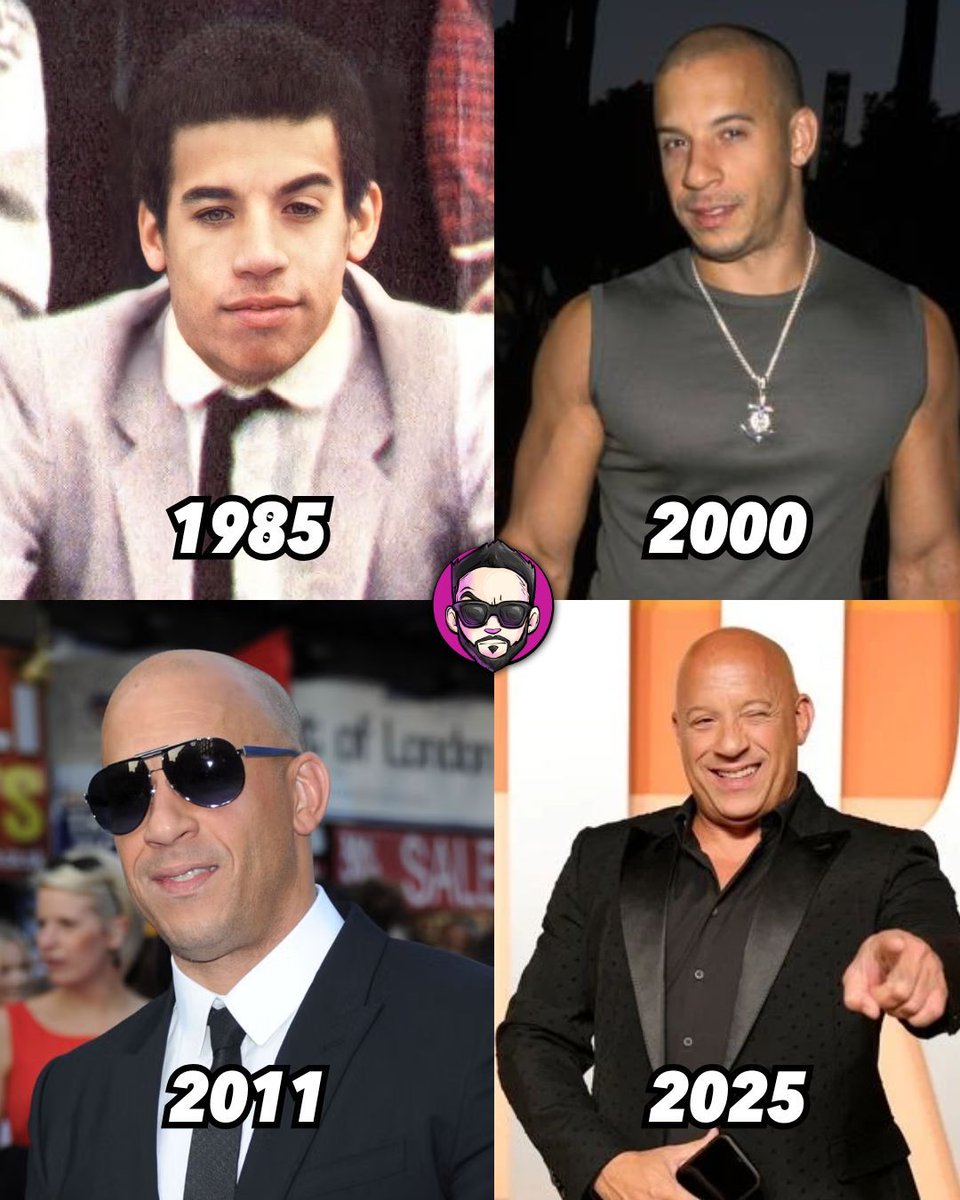 #VinDiesel con el paso de los años ⚡ ⚡ 
¿Sos fan de sus películas? Comentame