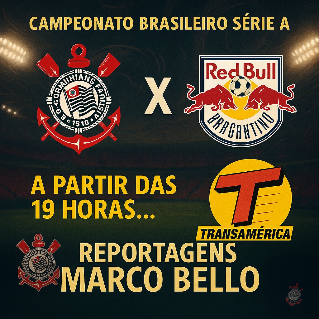 Marco Bello Jr (@marcobellojr) on Twitter photo Hoje estarei nas reportagens de Corinthians X Red Bull Bragantino pela @transamericaesportes ao lado de @gui_lage @ifdrago <a href="/dinho_oliveira/">Éder Oliveira</a> @gaviaotransamerica e <a href="/maerciomorcegao/">Maercio Ramos No Instagram: maerciomorcegao</a> a partir das 19 horas Hoje estarei nas reportagens de Corinthians X Red Bull Bragantino pela @transamericaesportes ao lado de @gui_lage @ifdrago <a href="/dinho_oliveira/">Éder Oliveira</a> @gaviaotransamerica e <a href="/maerciomorcegao/">Maercio Ramos No Instagram: maerciomorcegao</a> a partir das 19 horas