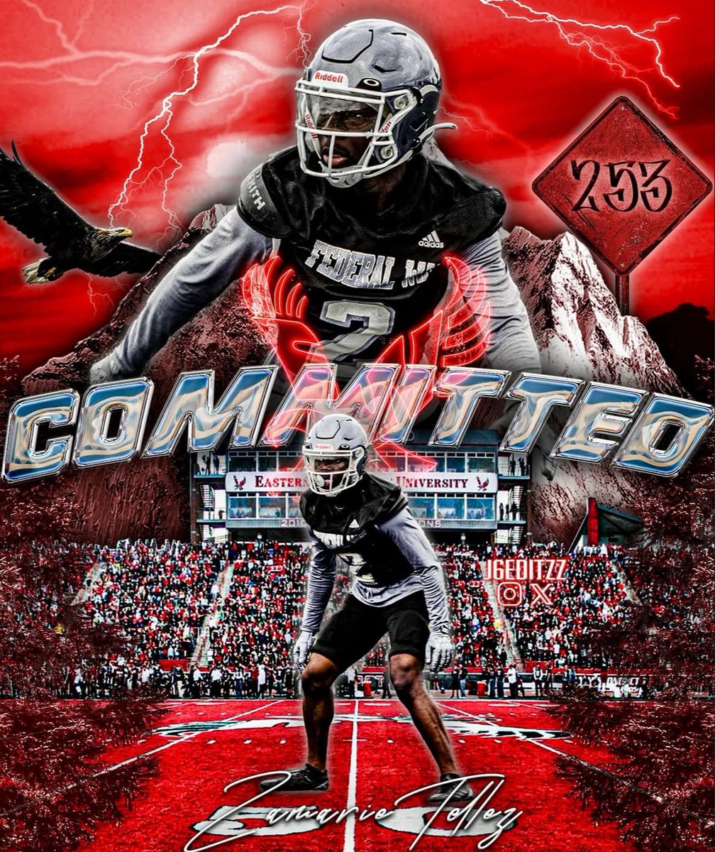 100% committed🦅🔴<a href="/Coach_ESanders/">Eric Sanders</a> <a href="/CoachWesNurse/">Wes Nurse</a> <a href="/CoachBestEWU/">Coach Aaron Best</a> <a href="/CoachKevinJone4/">Coach Kevin Jones</a> <a href="/B12PFootball/">Big12Performance</a> <a href="/coachIzFw/">Coach Iz FW</a> <a href="/BrandonHuffman/">Brandon Huffman</a>