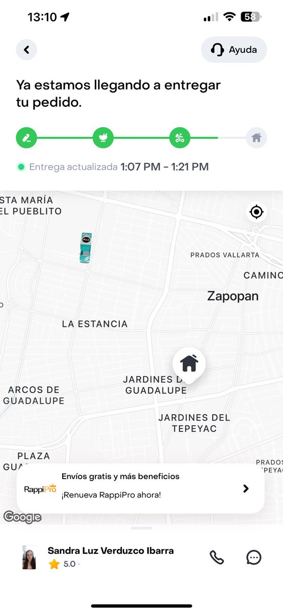 gomitadepina's tweet photo. @RappiMexico @arlene_floralc Estaba a una cuadra y ahora ya está en plaza galerías! https://t.co/FUpqfmkoCo