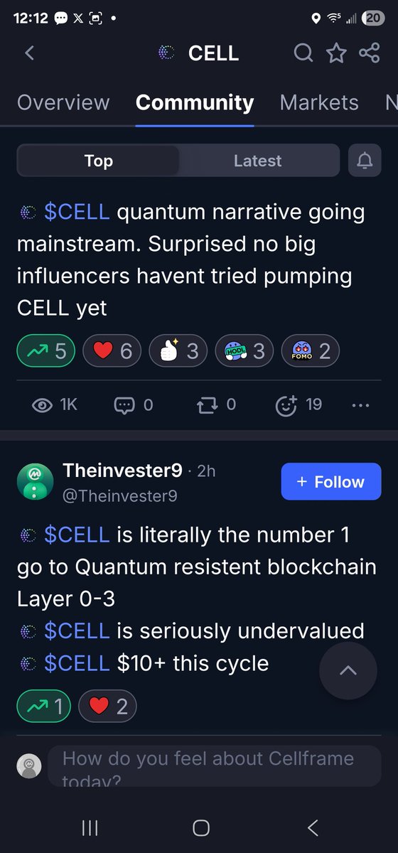 o45633906's tweet photo. $CELL talk 👄 👏 https://t.co/msCs9EbSrR