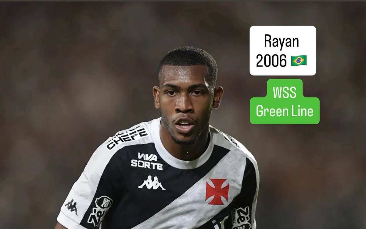 WSScouting's tweet image. WSS Green Line 🟢
Rayan Vitor Simplicio 2006 🇧🇷 - CdR Vasco da Gama 🇧🇷 #rayan #brasil #vascodagamaoficial #riodejaneiro #sériea #meupavilhão #estadiosaojanuario