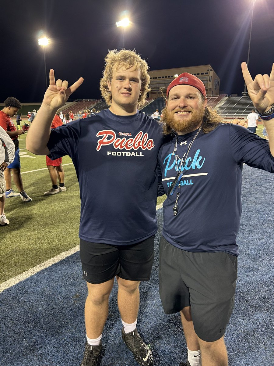 Jake Erwin (@jakewerwin) on Twitter photo Had an amazing camp <a href="/CSUPFootball/">CSU Pueblo Football</a> yesterday. Thank you <a href="/CoachTXHop/">Trevor Hopkins</a> for having me out. Looking forward to applying what I learned to my game!
<a href="/SV_RangerFB/">SV Ranger Football</a> <a href="/BDammone/">Along The Wire</a> Had an amazing camp <a href="/CSUPFootball/">CSU Pueblo Football</a> yesterday. Thank you <a href="/CoachTXHop/">Trevor Hopkins</a> for having me out. Looking forward to applying what I learned to my game!
<a href="/SV_RangerFB/">SV Ranger Football</a> <a href="/BDammone/">Along The Wire</a>