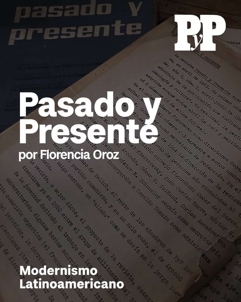 Modernismolat's tweet image. La revista Pasado y Presente surgió como iniciativa de un grupo de intelectuales, en ese entonces del Partido Comunista, que abrieron el camino para una refundación del marxismo en clave latinoamericana. Te invitamos a leer el texto de Florencia Oroz en:
modernismolatinoamericano.org/pasado-y-prese…